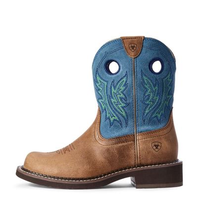 Ariat Fatbaby Heritage Cowgirl - Western Laarzen Bruin / Blauw Dames - 32503-211